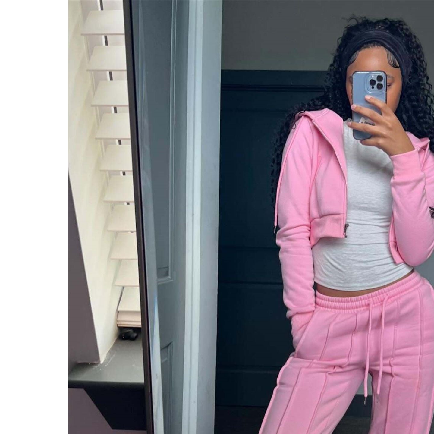 2025 Women’s Two-Piece Tracksuit Set – Zip-Up Hoodie & Joggers, Casual Sporty Loungewear for Spring & Fall