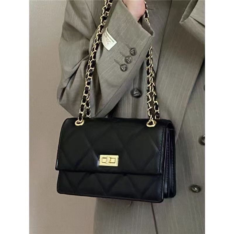 Quilted Chain Shoulder Bag for Women – 2025 New Korean Style Small Square Crossbody
