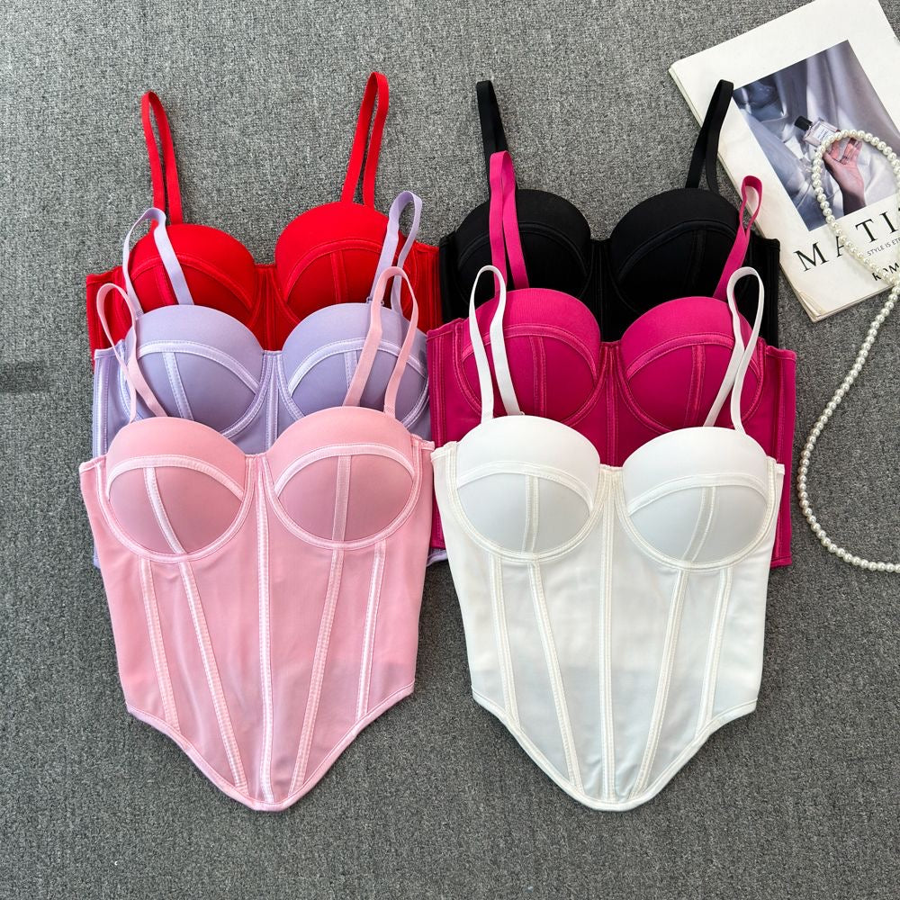 Colorful Bustier Corset Tops