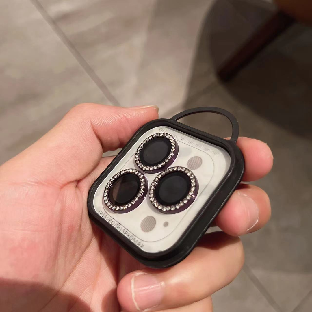 Luxury Diamond Camera Lens Protector for iPhone