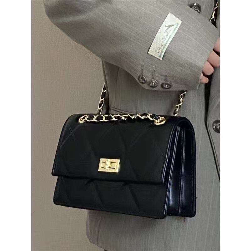 Quilted Chain Shoulder Bag for Women – 2025 New Korean Style Small Square Crossbody