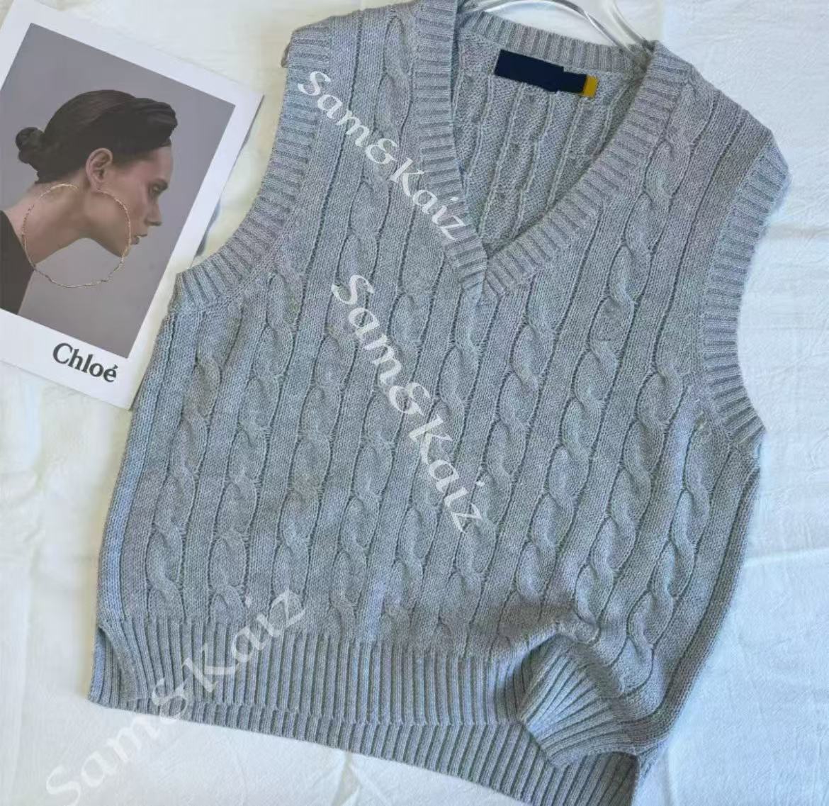Cable Knit V-Neck Sweater – Soft & Stylish