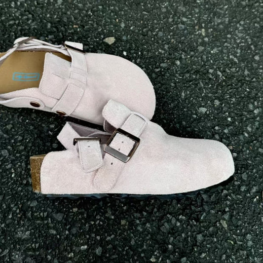 Women’s 2025 New Thick-Soled Birkenstock Sandals – Versatile Closed-Toe Commuter Slip-On Mules