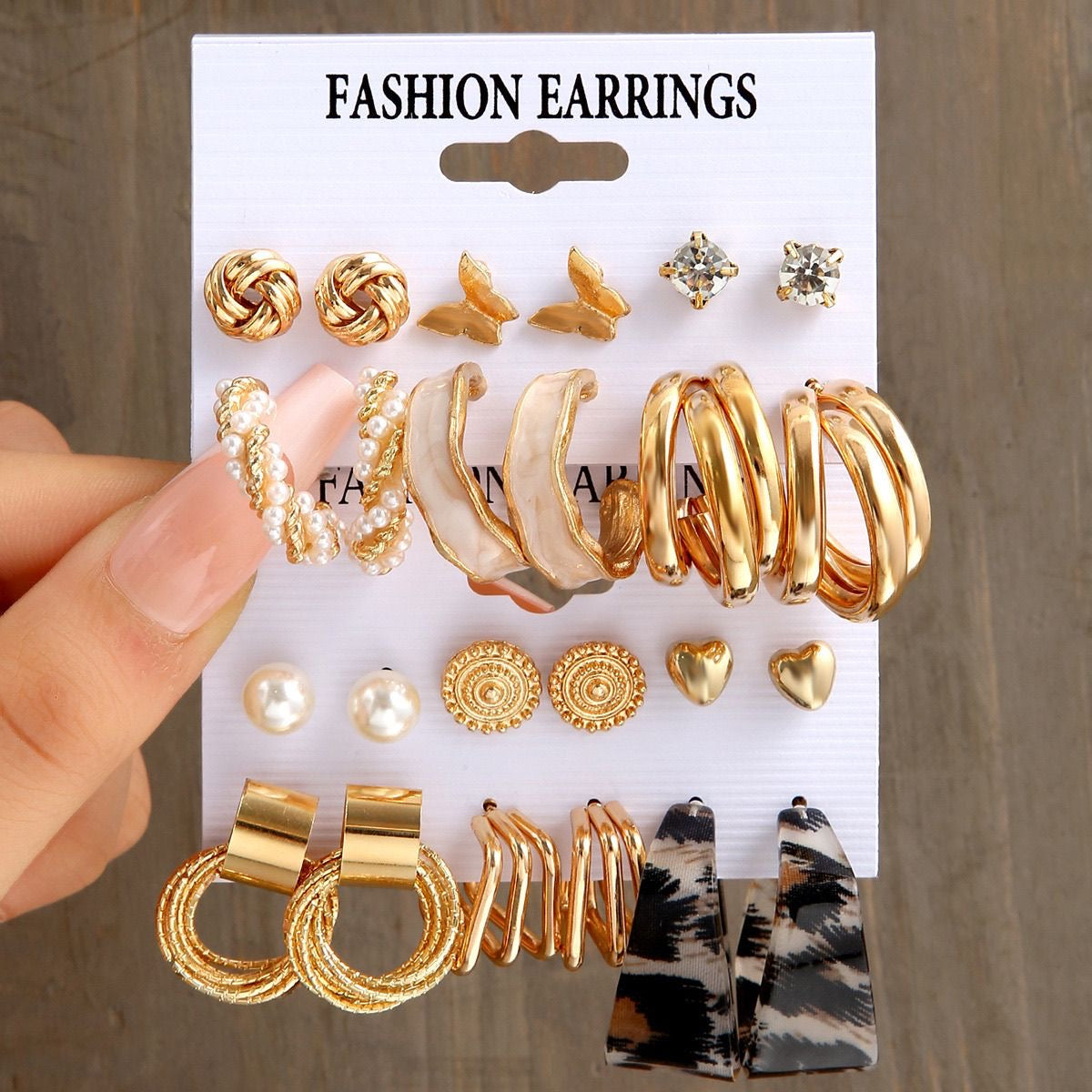 Vintage Pearl Wrap Earring Set