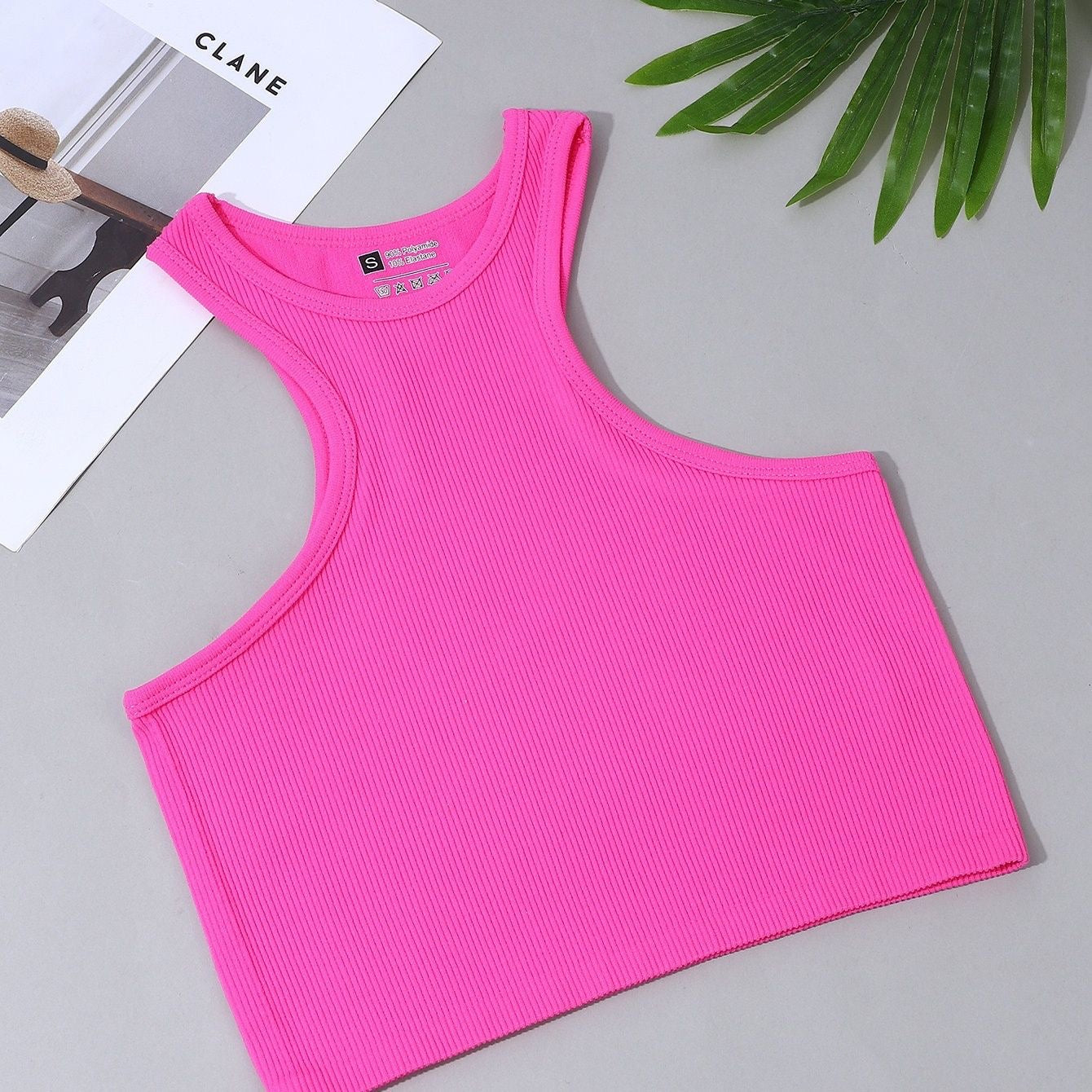 Hot-Selling Yoga Ribbed Tank Top – Quick-Dry Racerback Sports Bra