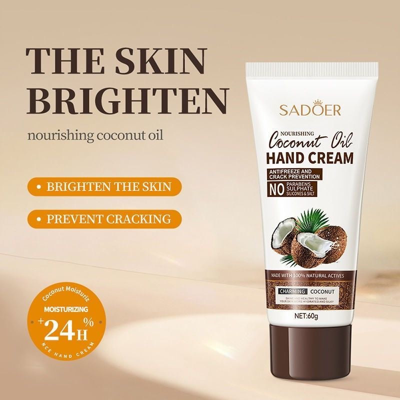 Coconut Hand Cream – Hydrating & Anti-Cracking Moisturizer