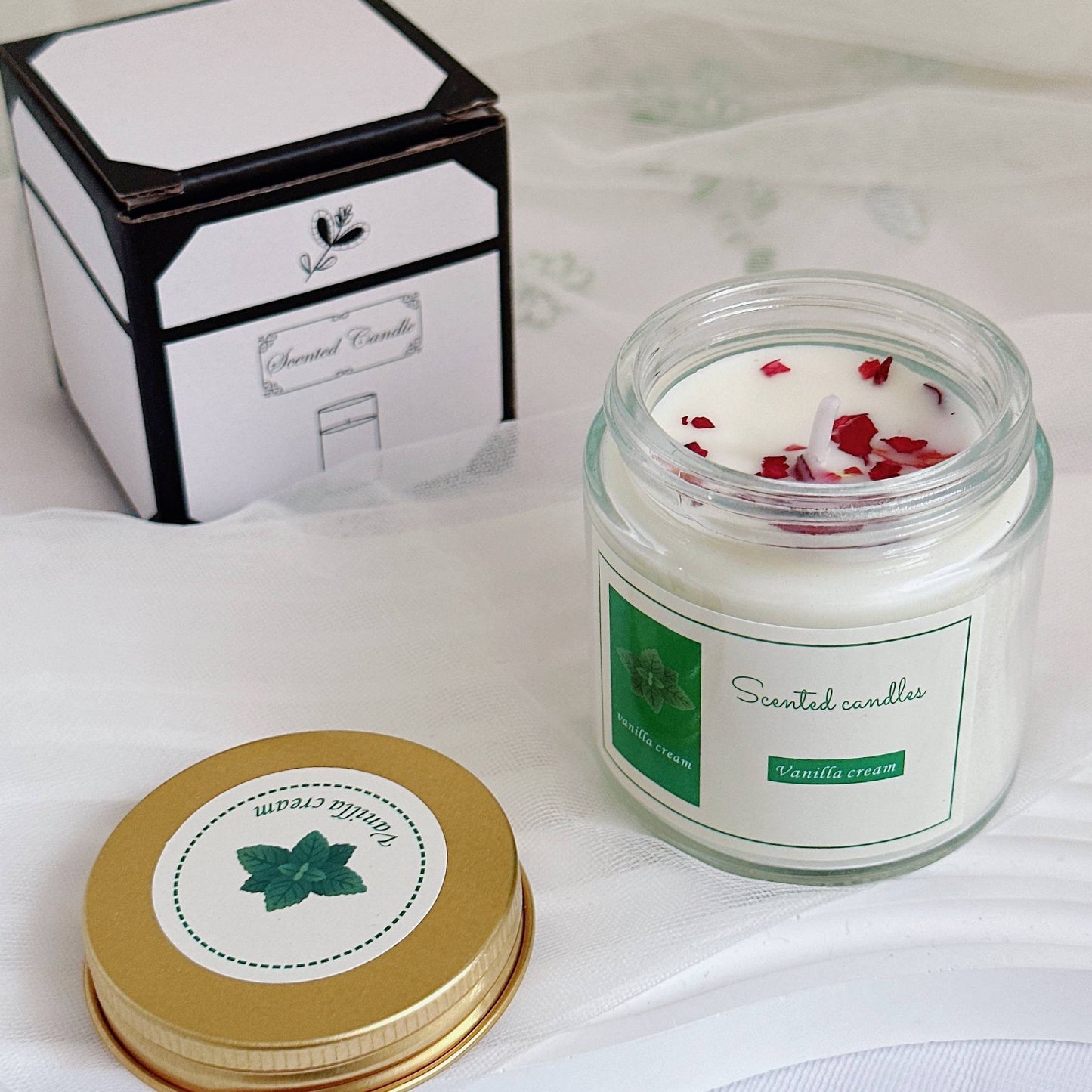 Long-Lasting Aromatherapy Scented Candle for Home, Calming and Sleep Aid, High-End Romantic Bedroom Fragrance Gift