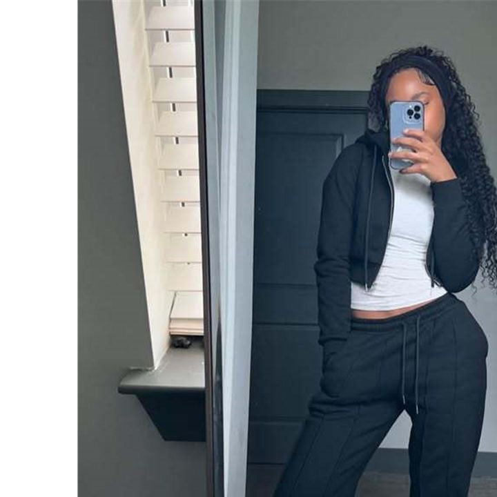 2025 Women’s Two-Piece Tracksuit Set – Zip-Up Hoodie & Joggers, Casual Sporty Loungewear for Spring & Fall