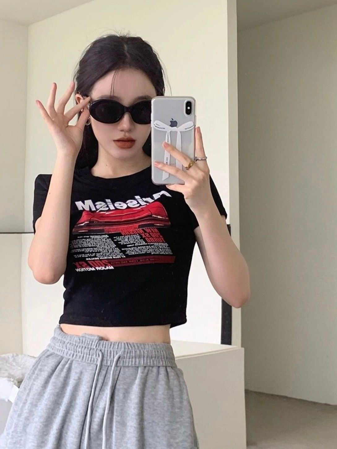 Tokyo Racer Graphic Cotton Crop Top T-Shirt for Women – Summer 2022