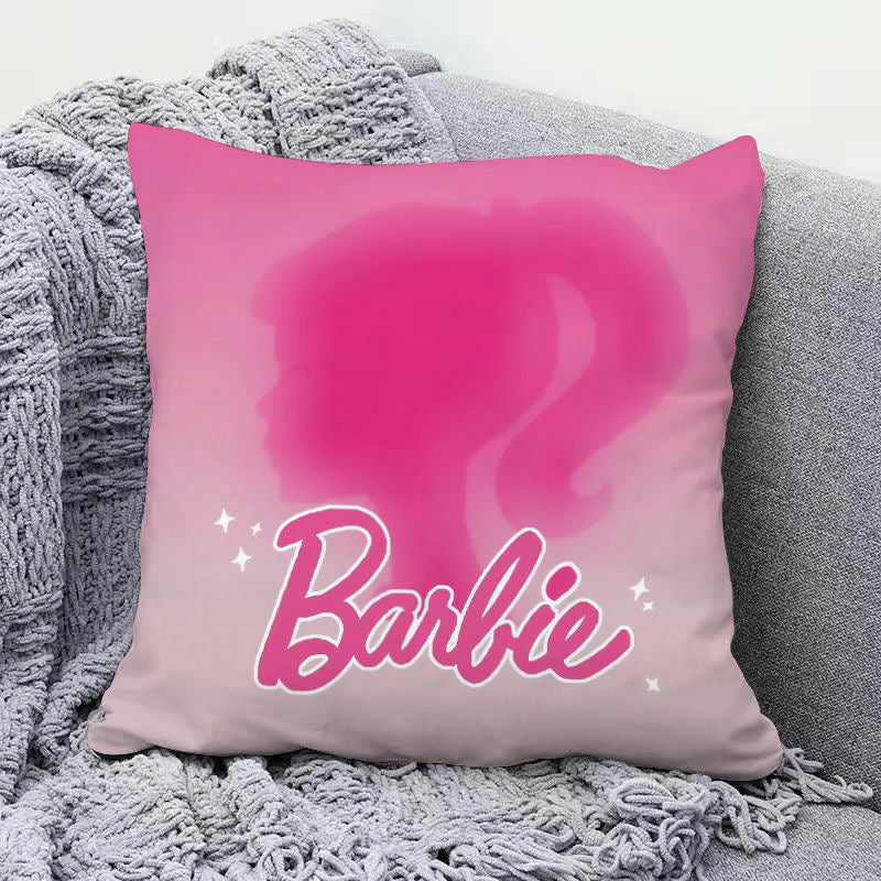 Barbie Pillow Plush Decor – INS Style Sofa and Bedroom Cushion, Removable and Washable, Super Soft Headrest and Car Seat Pad