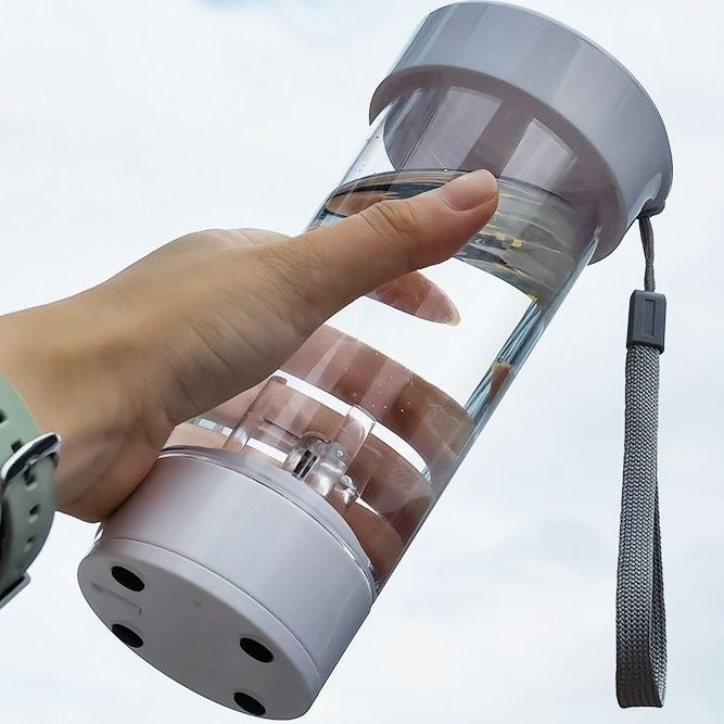 B365 Electric Mixing Cup, Plastic Cup with Battery and Scale, Fitness, Sports Cup with High Aesthetic Appeal, Popular on Social Media