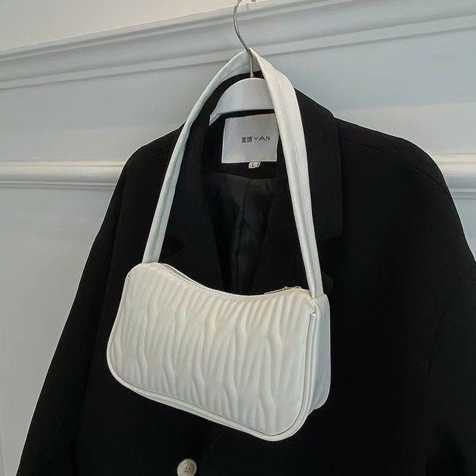 Women’s Underarm Bag – Korean-Style Pleated Shoulder Tote, INS Hot Style