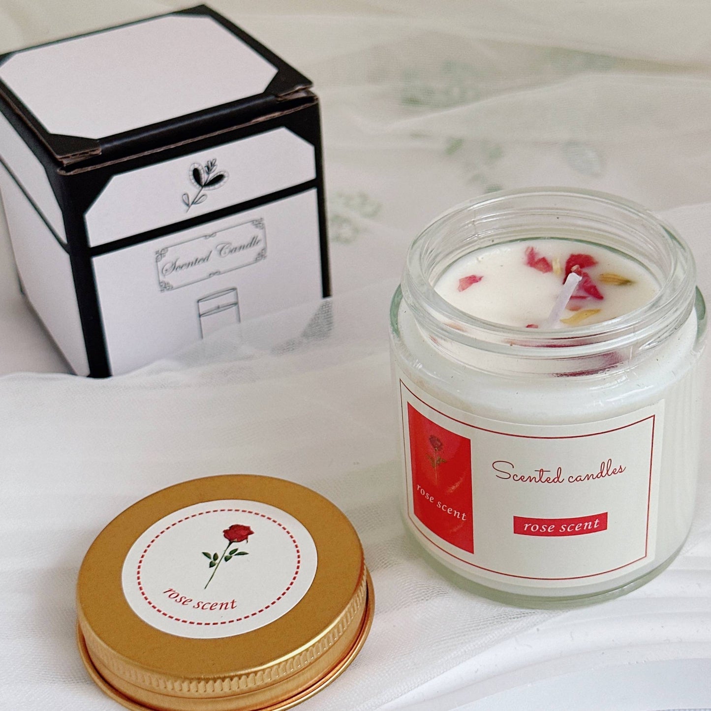 Long-Lasting Aromatherapy Scented Candle for Home, Calming and Sleep Aid, High-End Romantic Bedroom Fragrance Gift