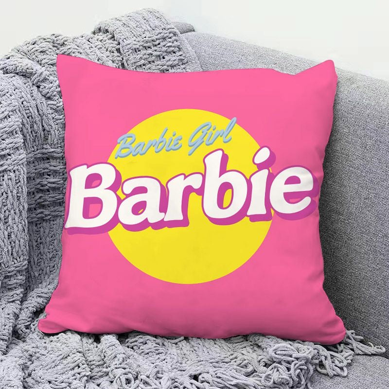 Barbie Pillow Plush Decor – INS Style Sofa and Bedroom Cushion, Removable and Washable, Super Soft Headrest and Car Seat Pad