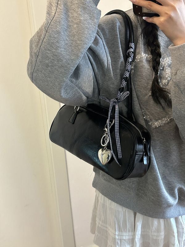 Custom Women’s Bag – Korean Spring New Ballet-Style Silver Shoulder & Underarm Tote