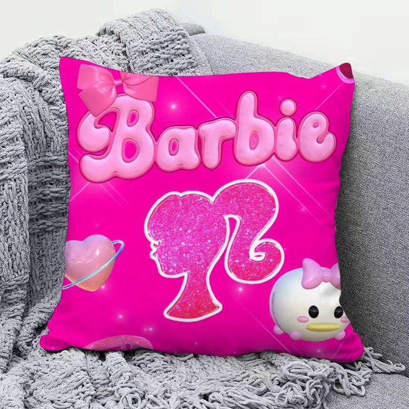 Barbie Pillow Plush Decor – INS Style Sofa and Bedroom Cushion, Removable and Washable, Super Soft Headrest and Car Seat Pad