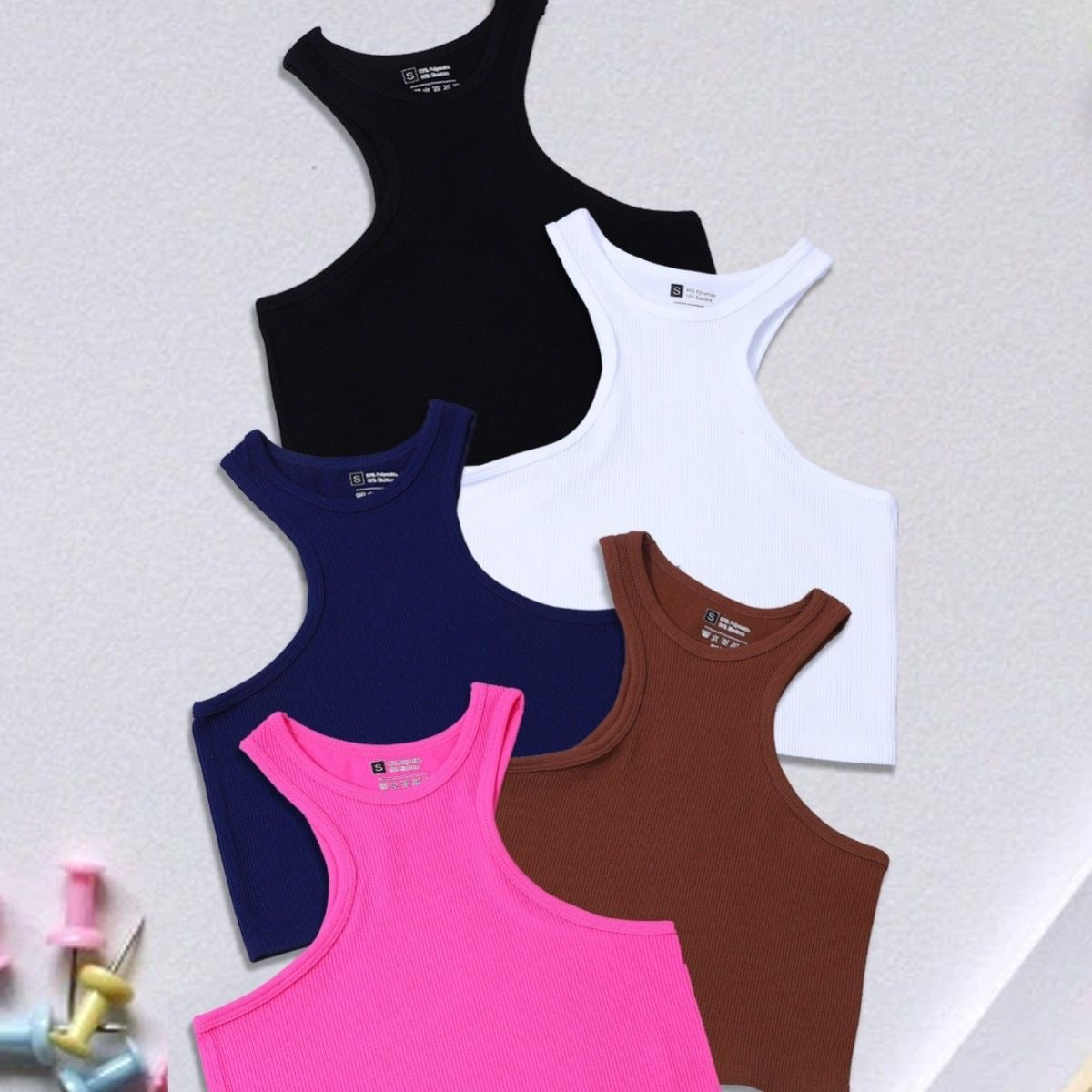 Hot-Selling Yoga Ribbed Tank Top – Quick-Dry Racerback Sports Bra