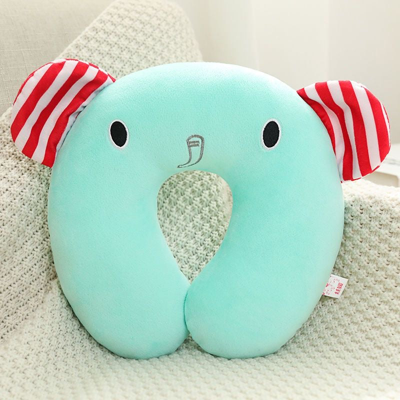 Cute U-Shaped Pillow for Office Naps – Neck Support Travel Pillow, Cartoon Airplane Design, Ergonomic Neck Cushion