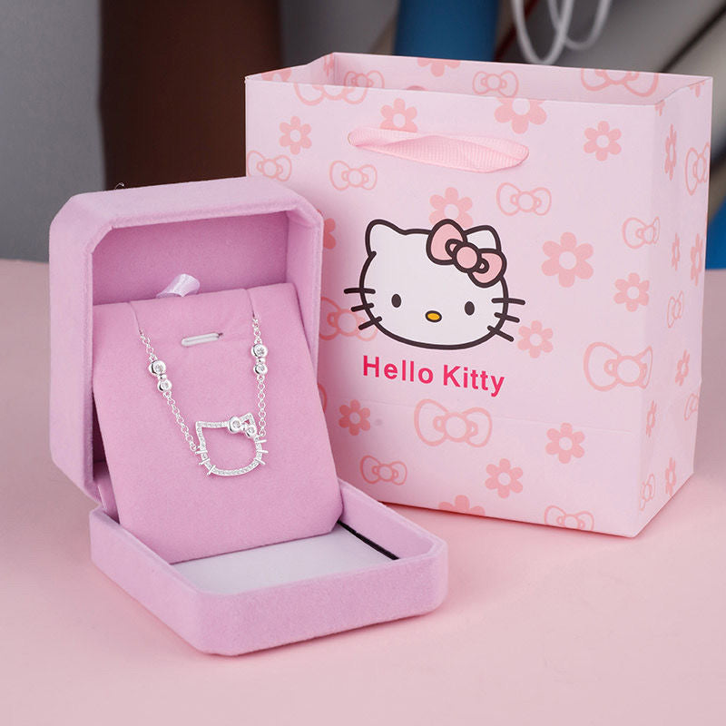 Hello Kitty Crystal Bracelet – Cute KT Cat Charm for Girls, Perfect Gift for Best Friends or Girlfriend