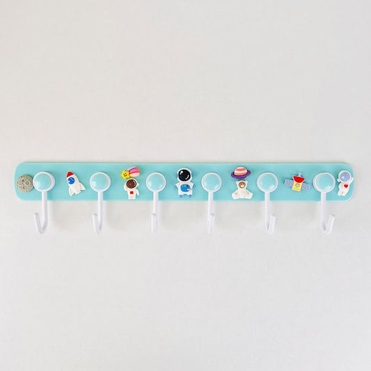 Hook without Drilling, Strong Adhesive Wall Hook for Door, Bathroom, Kitchen, 6-Piece Hanging Rack