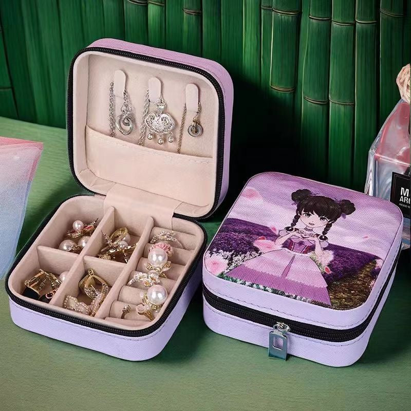 Portable Jewelry Storage Box – Earrings, Rings, Necklaces Organizer