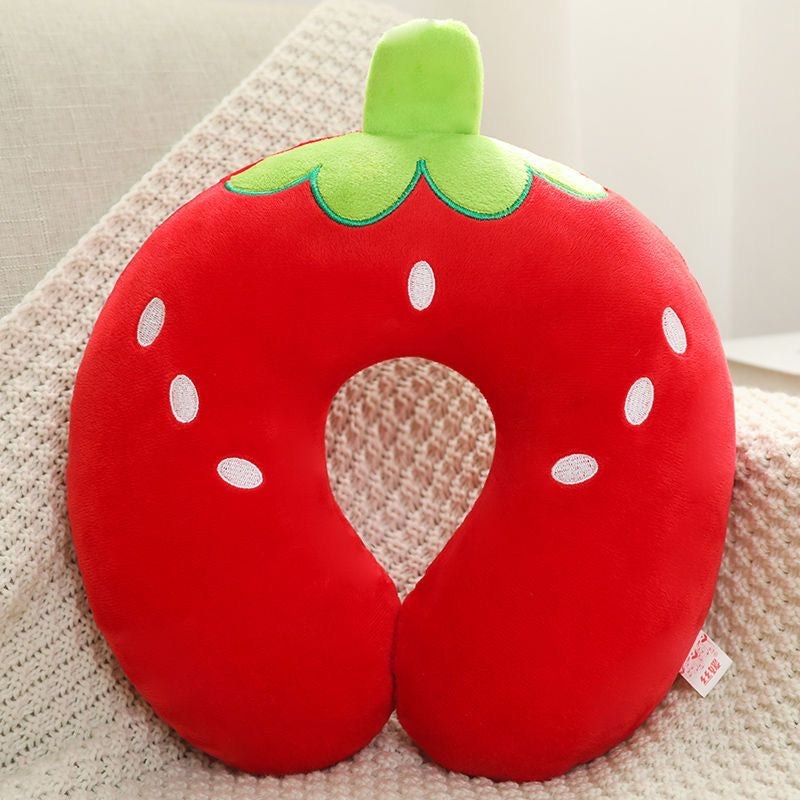 Cute U-Shaped Pillow for Office Naps – Neck Support Travel Pillow, Cartoon Airplane Design, Ergonomic Neck Cushion