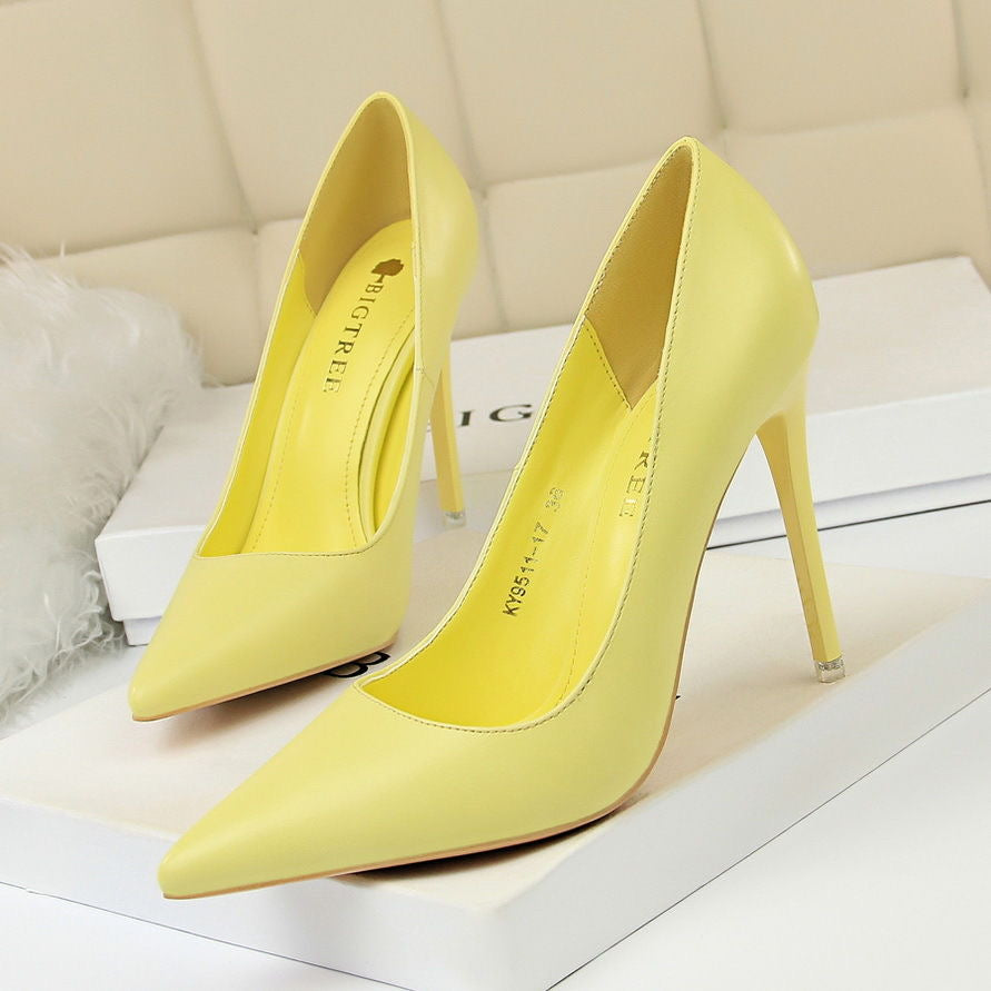 2024 Korean Fashion Women’s High Heels – Slim Stiletto Pointed Toe Pumps