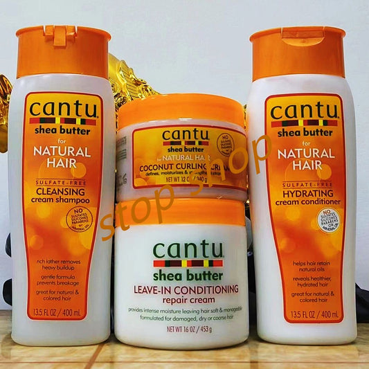 Cantu Shea Butter Natural Hair Jumbo Combo – Complete Hair Care & Styling Set