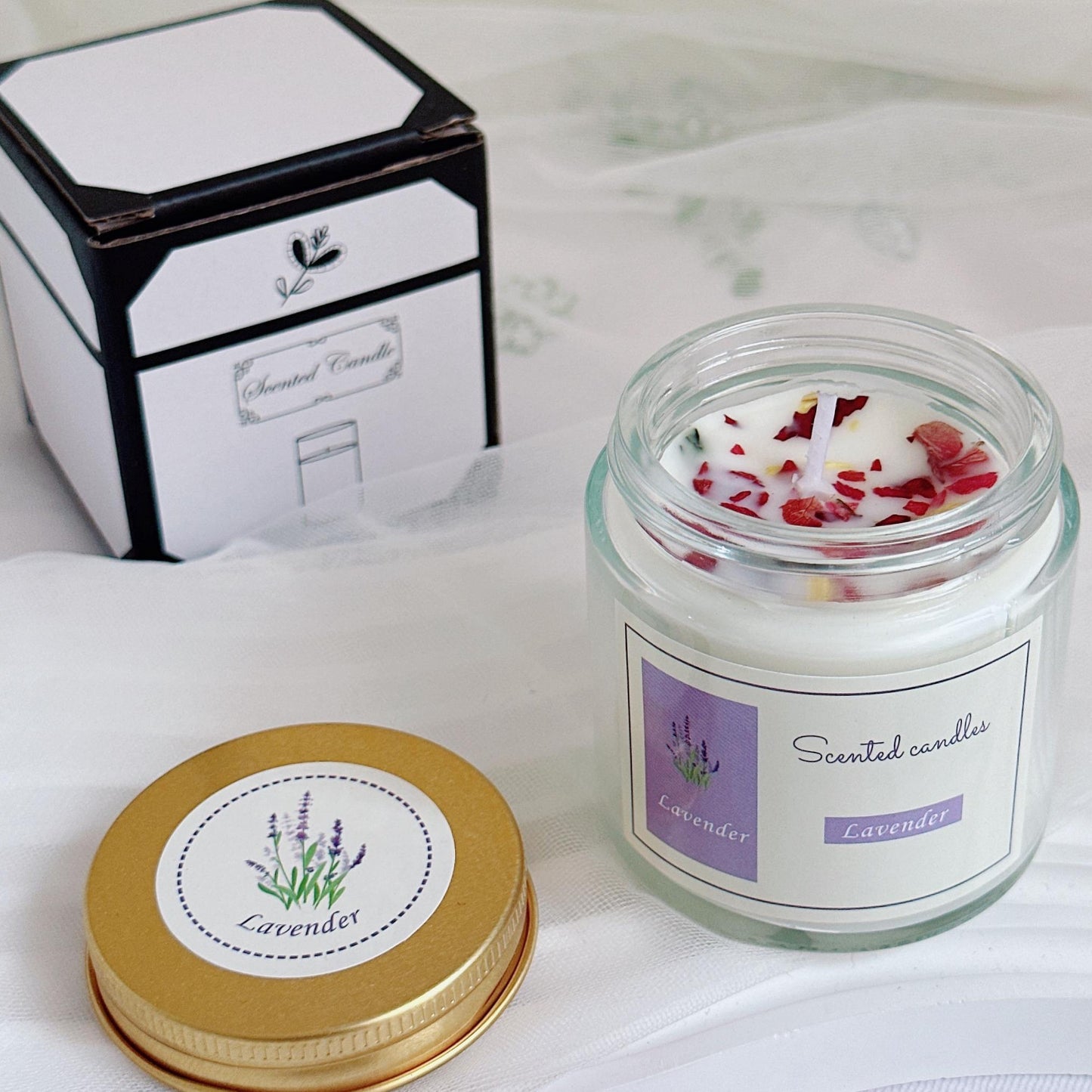 Long-Lasting Aromatherapy Scented Candle for Home, Calming and Sleep Aid, High-End Romantic Bedroom Fragrance Gift